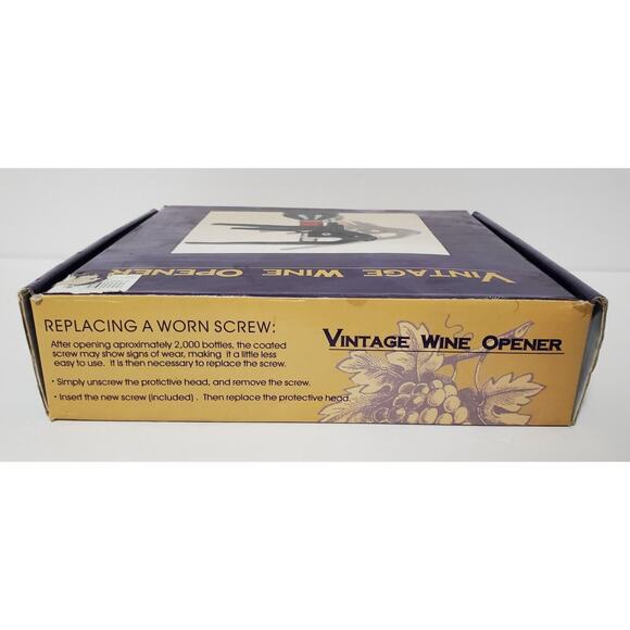 Vintage Wine Opener Original Box Nantucket Distributing Lever Action/ Corkscrew - Picture 10 of 11
